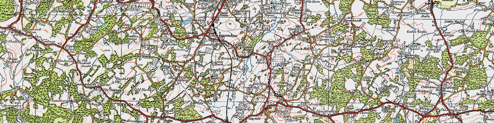 Old map of Brandfold in 1921