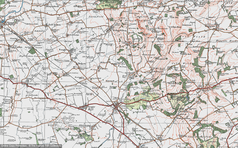 Old Map of Broad Ings, 1924 in 1924