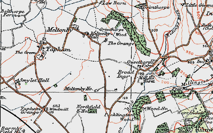 Old map of Broad Ings in 1924
