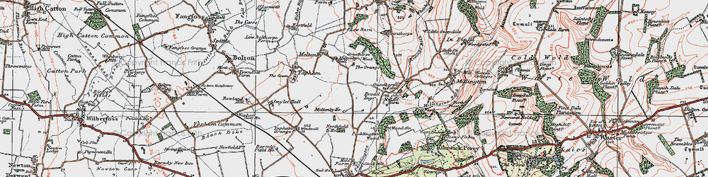 Old map of Broad Ings in 1924