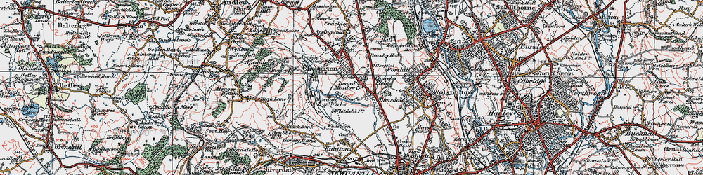 Old map of Broad Meadow in 1921