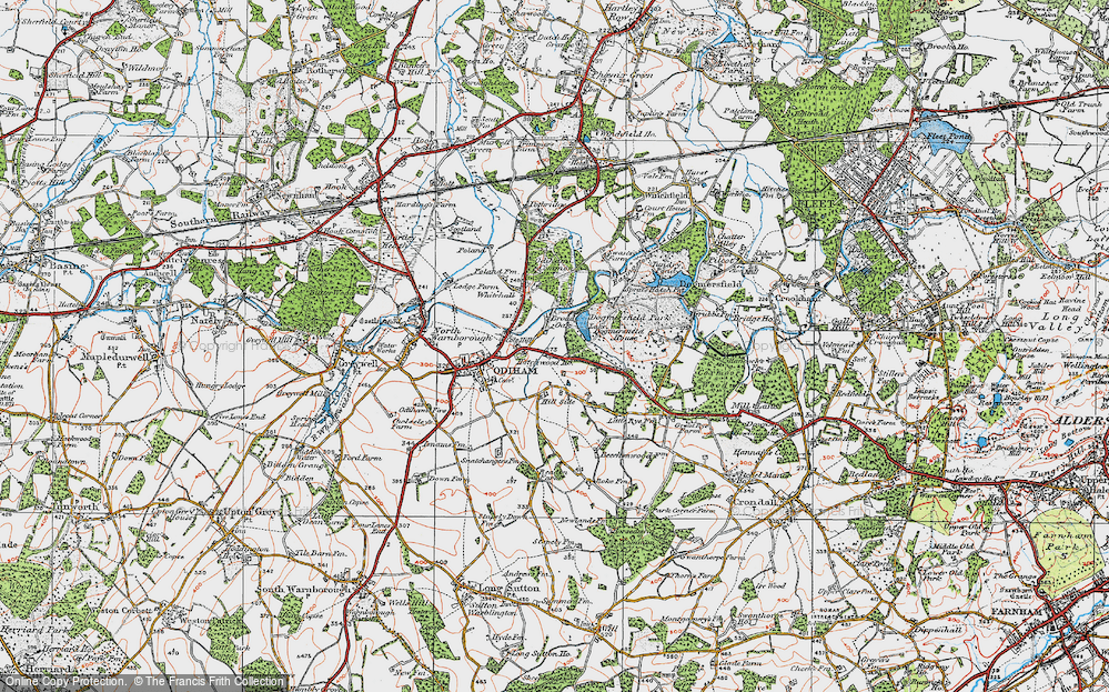 Old Map of Broad Oak, 1919 in 1919
