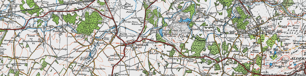 Old map of Broad Oak in 1919