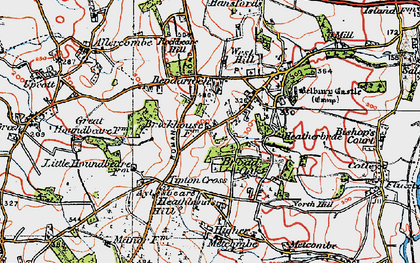 Old map of Broad Oak in 1919