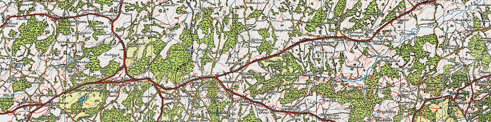 Old map of Broad Oak in 1920