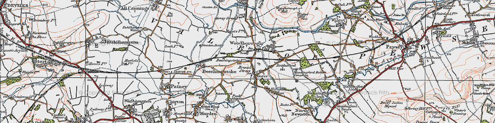 Old map of Broad Street in 1919