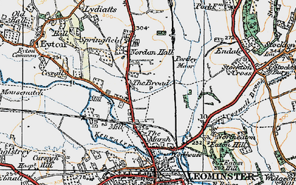 Old map of Broad, The in 1920