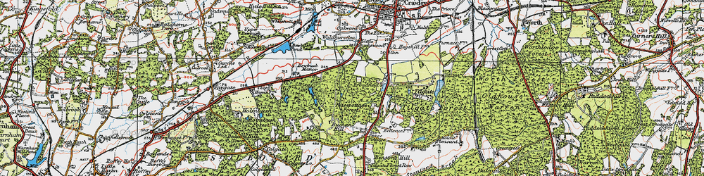 Old map of Broadfield in 1920