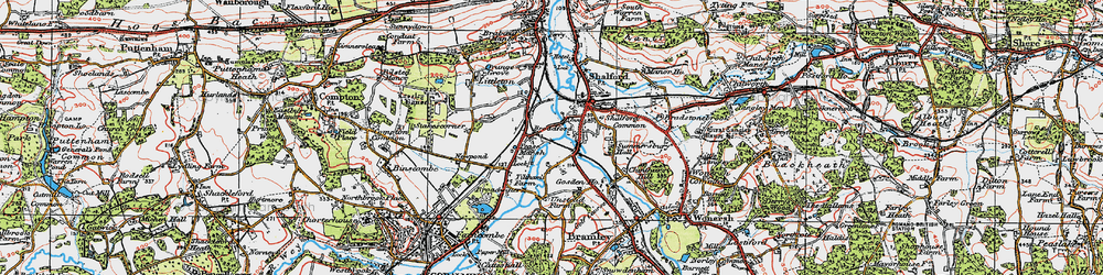 Old map of Broadford in 1920