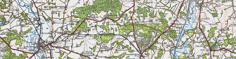 Old map of Broadgate in 1919