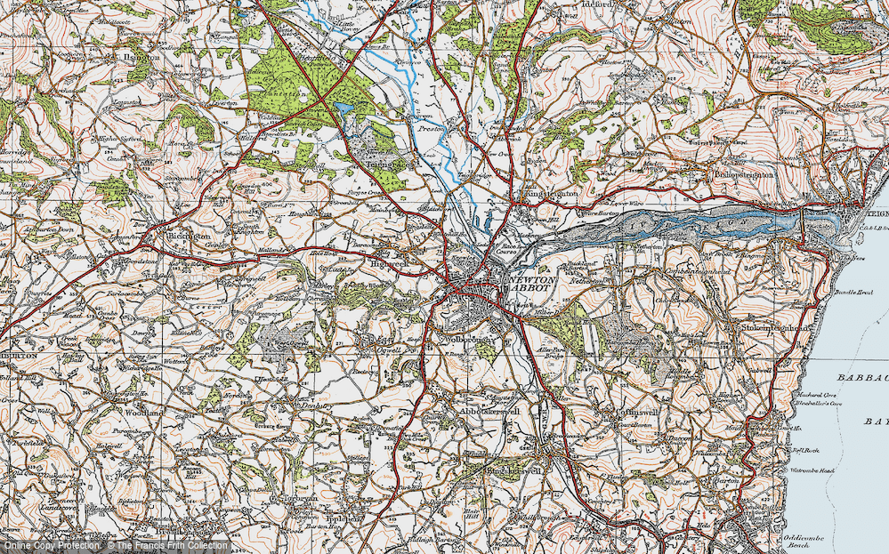 Old Map of Broadlands, 1919 in 1919