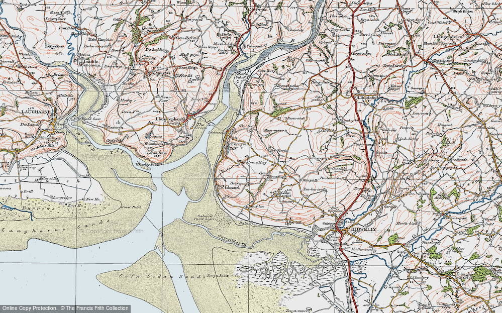 Old Map of Broadlay, 1923 in 1923