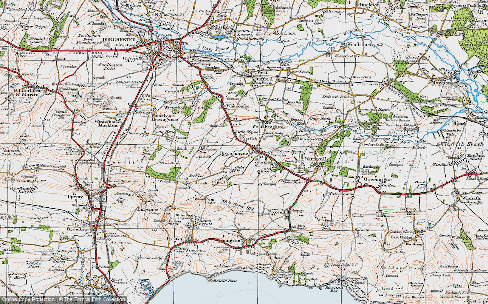 Old Map of Broadmayne, 1919 in 1919