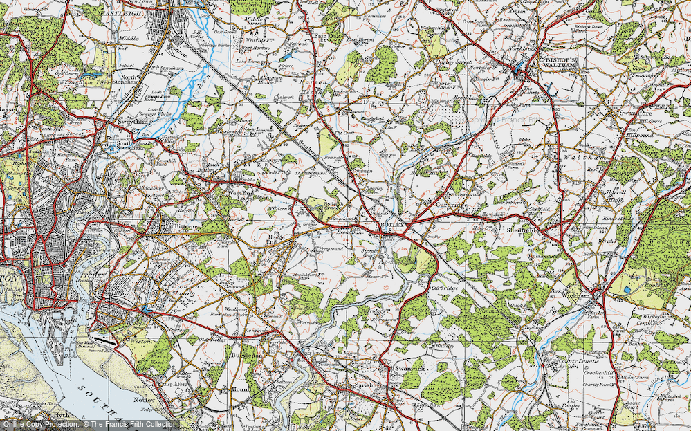 Old Map of Broadoak, 1919 in 1919