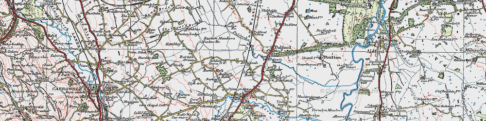 Old map of Broadoak in 1924