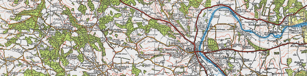 Old map of Brawns Ho in 1919