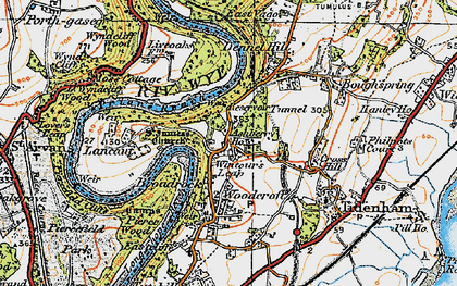 Old map of Broadrock in 1919