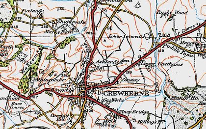 Old map of Broadshard in 1919
