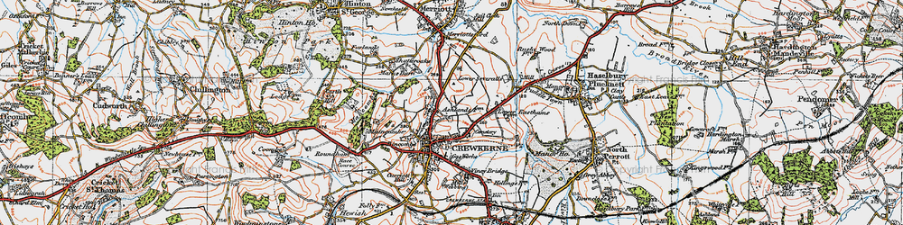 Old map of Broadshard in 1919