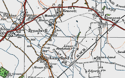Old map of Langhat Ditch in 1919