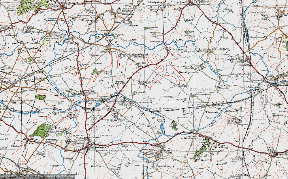 Old Map of Broadwell, 1919 in 1919