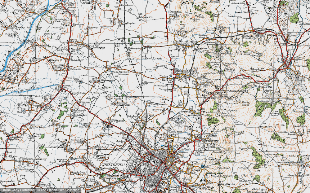 Old Map of Brockhampton, 1919 in 1919