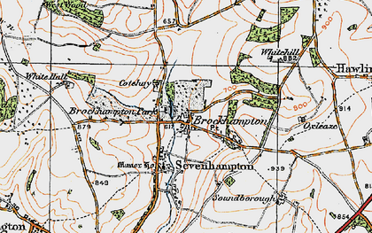Old map of Brockhampton Park in 1919