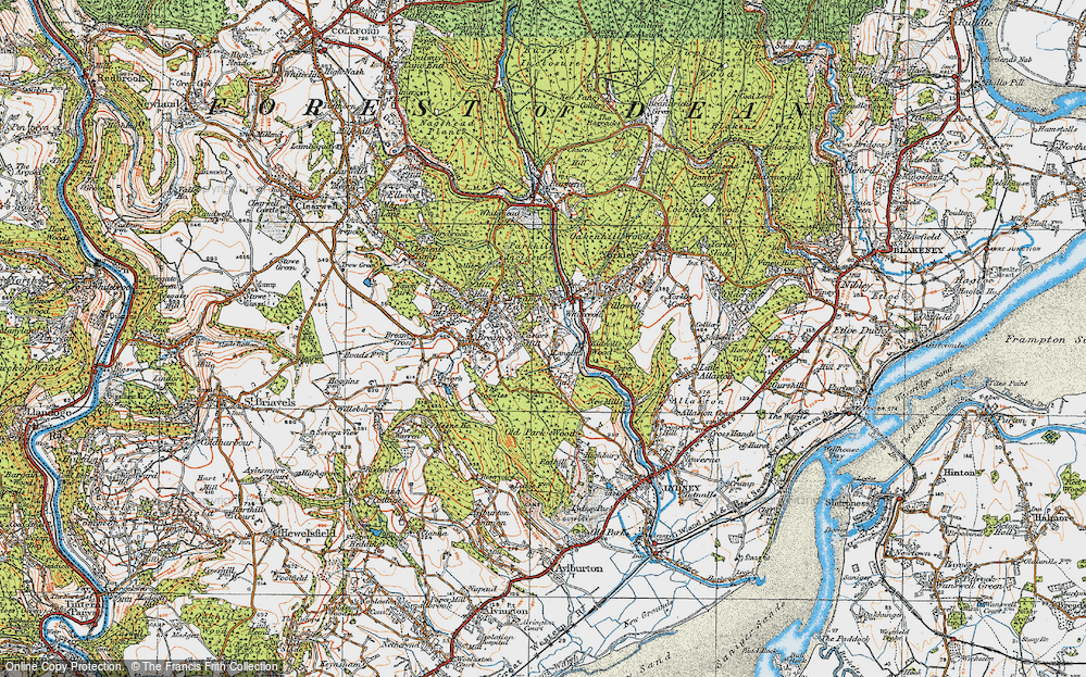 Old Map of Brockhollands, 1919 in 1919
