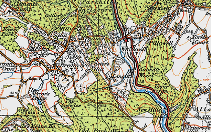 Old map of Brockhollands in 1919