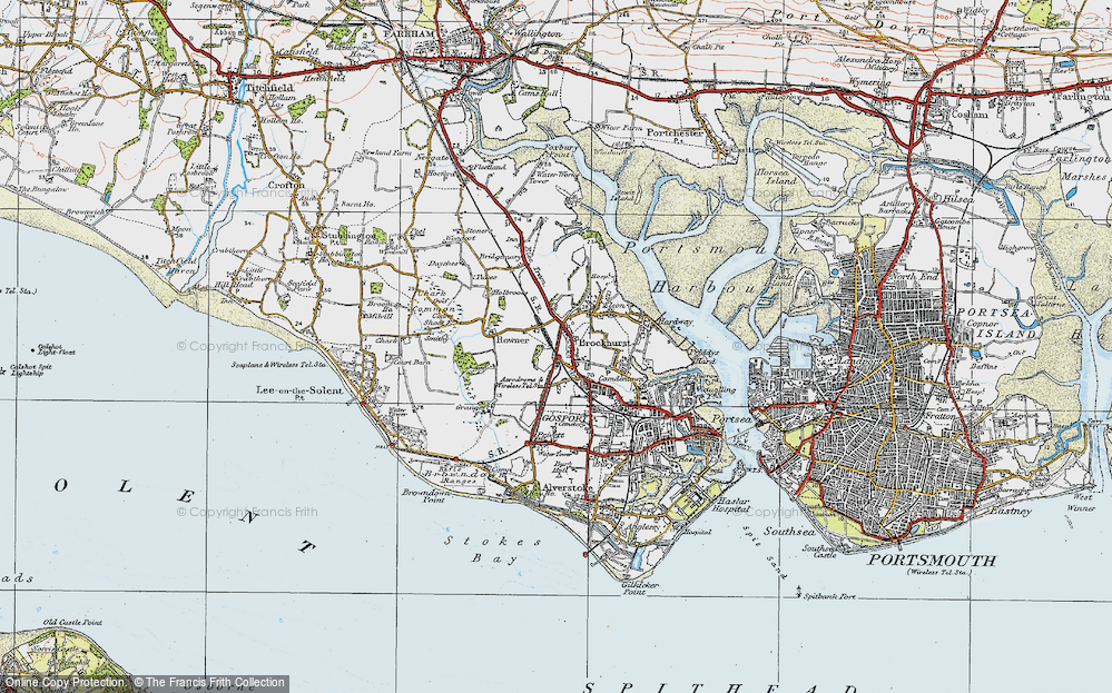 Old Map of Brockhurst, 1919 in 1919