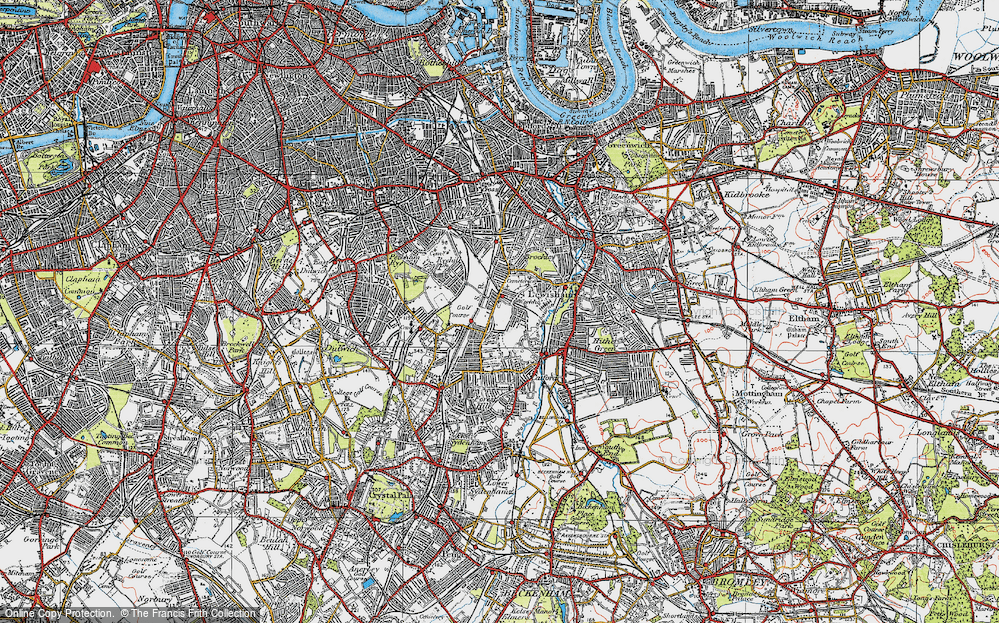 Old Map of Brockley, 1920 in 1920