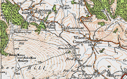 Old map of Brockwell in 1919