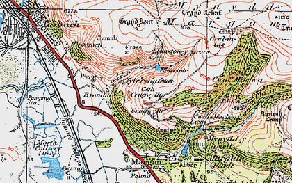 Old map of Brombil in 1922