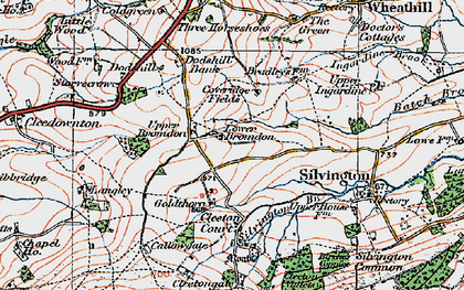 Old map of Bromdon in 1921