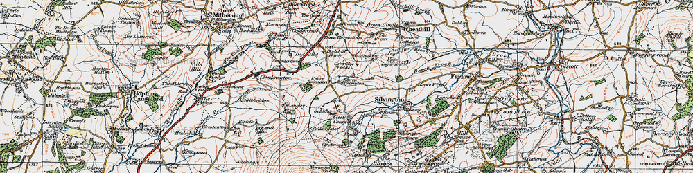 Old map of Bromdon in 1921