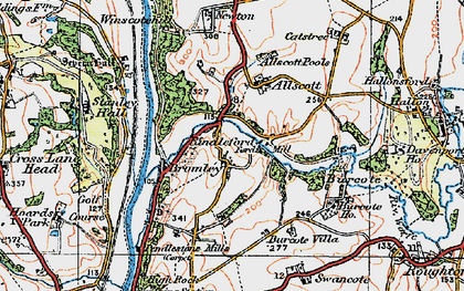 Old map of Bromley in 1921