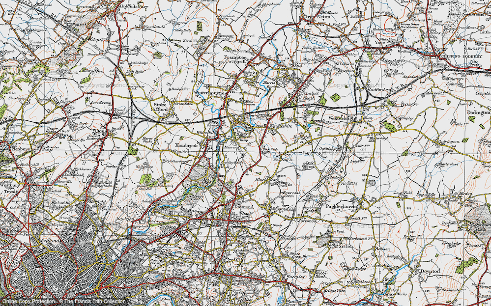 Old Map of Bromley Heath, 1919 in 1919