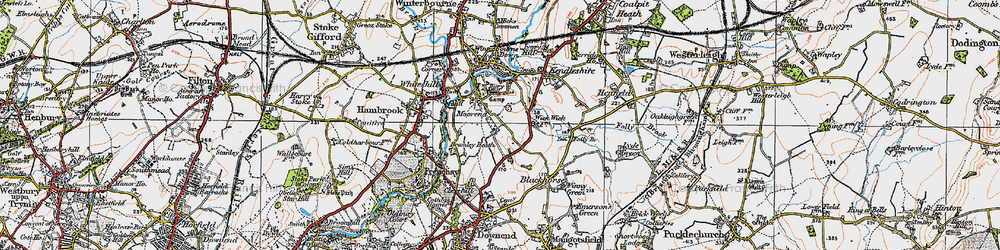 Old map of Bromley Heath in 1919
