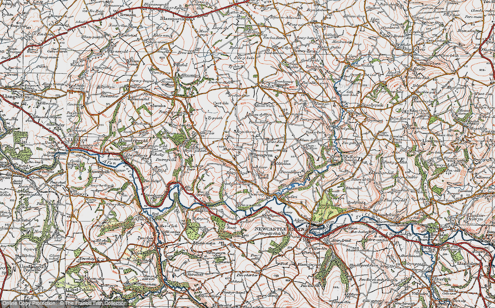 Old Map of Brongwyn, 1923 in 1923