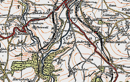 Old map of Anderton in 1919