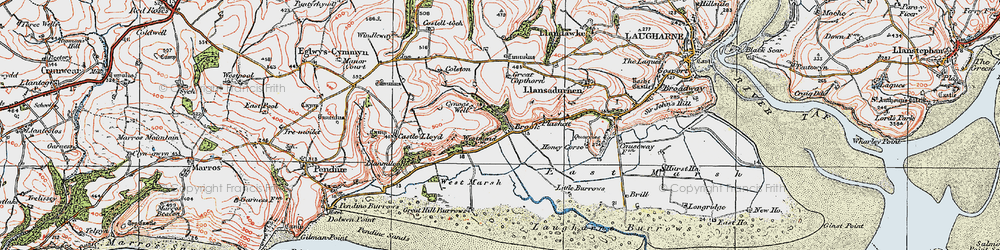 Old map of Windleway in 1922
