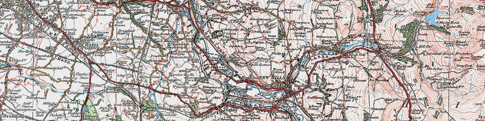 Old map of Brook Bottom in 1923