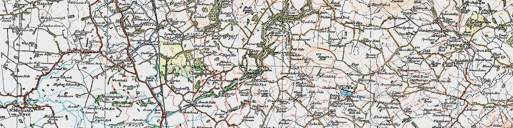 Old map of Lickhurst in 1924