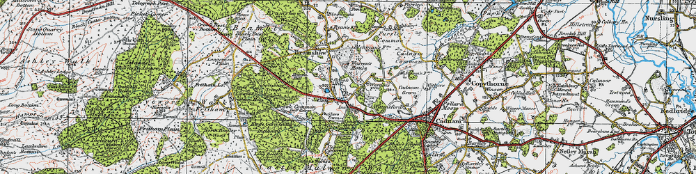 Old map of Brook Hill in 1919