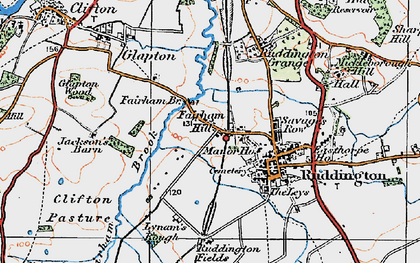 Old map of Brook Hill in 1921