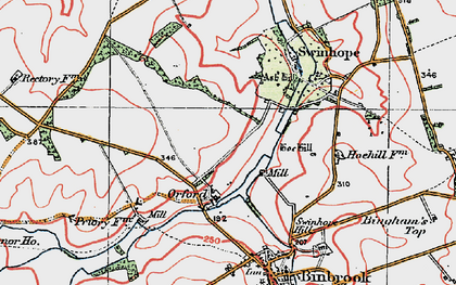 Old map of Brookenby in 1923