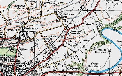 Old map of Brookfield in 1924