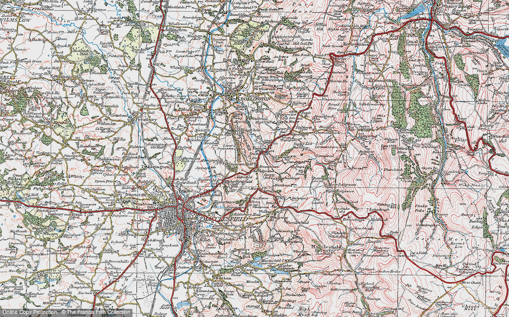 Old Map of Brookhouse, 1923 in 1923