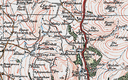 Old map of Brookhouses in 1923