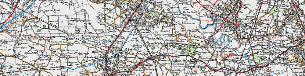 Old map of Brooklands in 1923